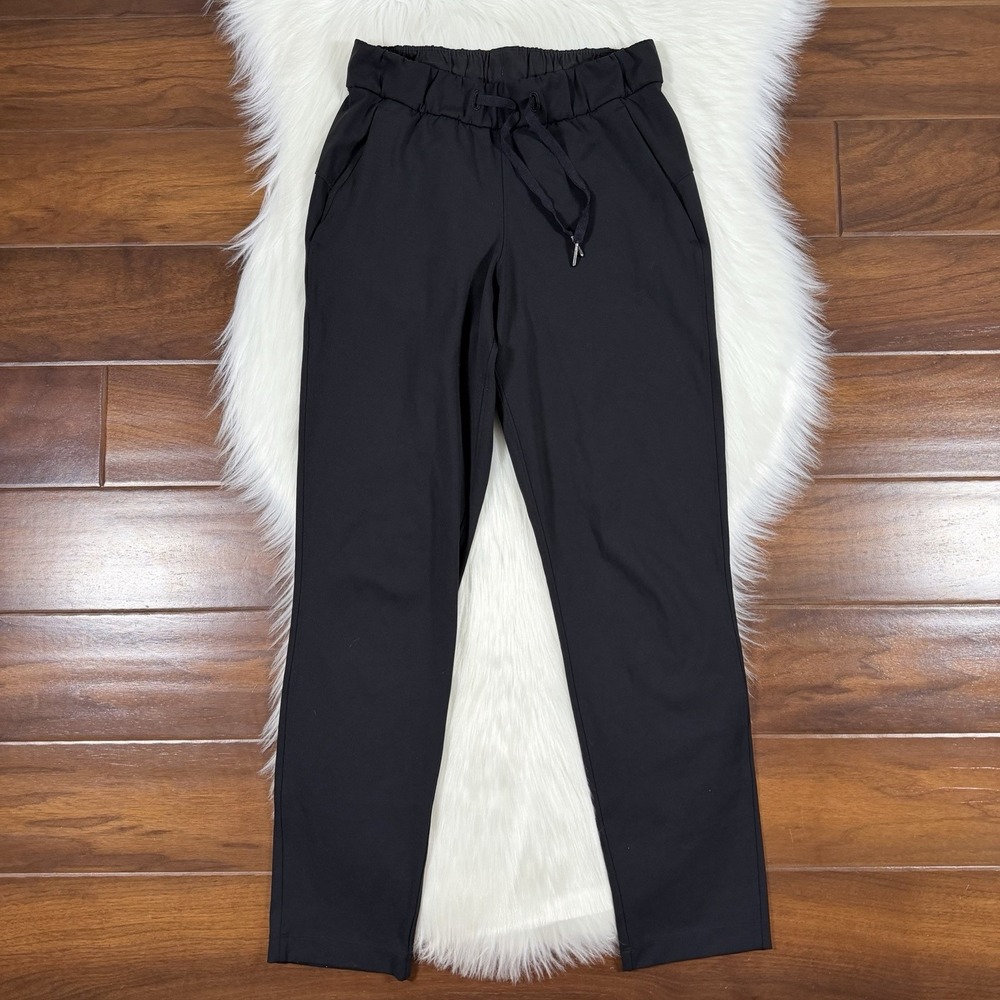 Lululemon Women's Size 2 Black On the Fly 7/8 Pants LW5BPNS‎